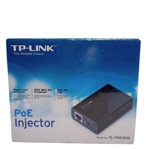 TP-LINK 802.3af Gigabit Power Over Ethernet PoE Injector Model TL-POE150S NIB